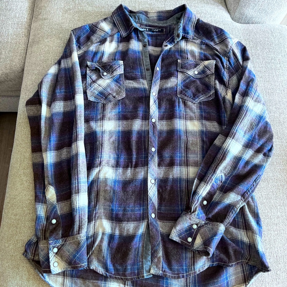 BKE ~ Mens 2XL soft flannel button down